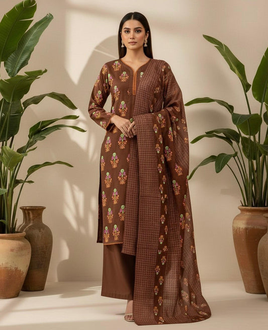 3-piece linen suit featuring a stylish shirt