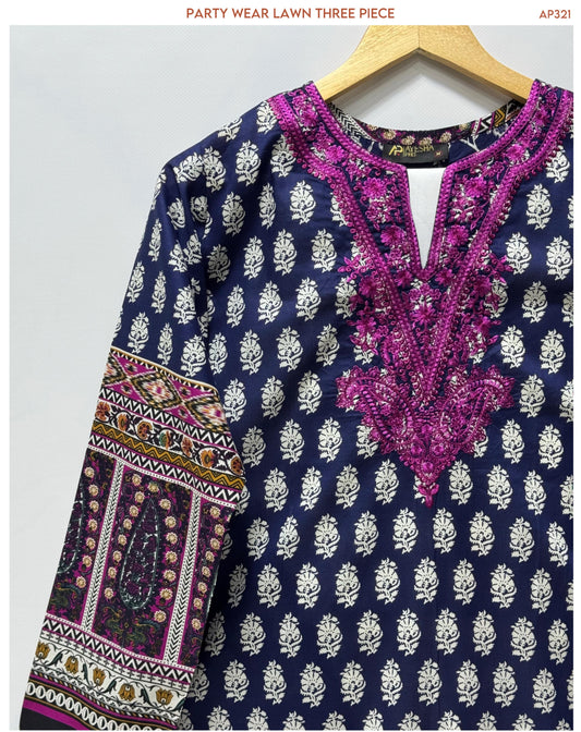 3-Piece Printed Lawn Collection